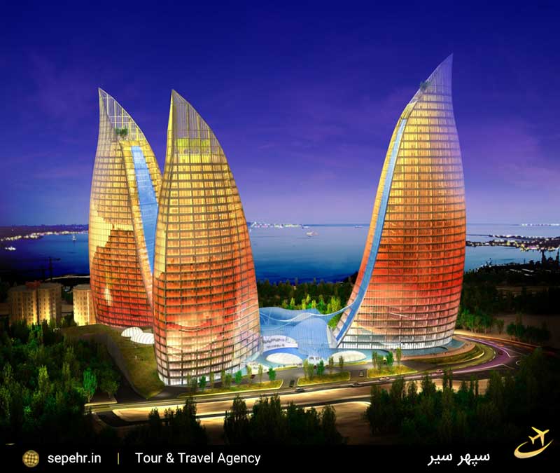 جاذبه ی گردشگی برج شعله در باکو