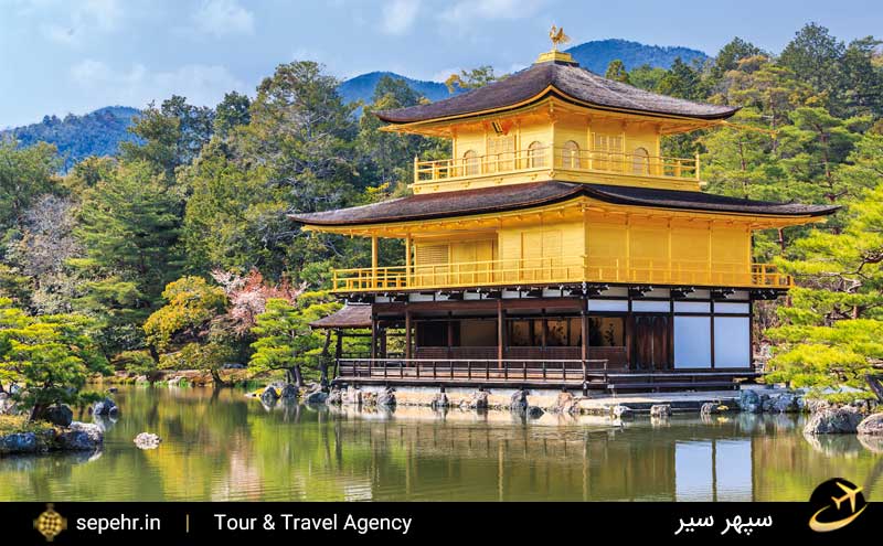 معبد غرفه طلایی-جاذبه ای زیبا در ژاپن-خرید بلیط هواپیما