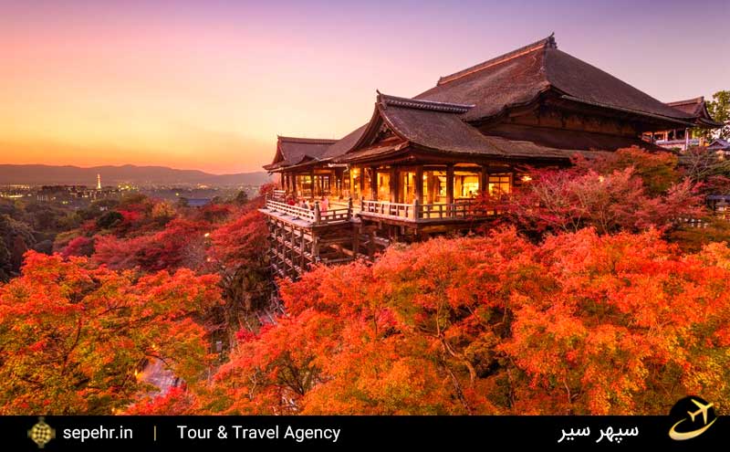معبد کیومیزو در ژاپن-فوق العاده ترین جاذبه ی گردشگری-خرید بلیط هواپیما