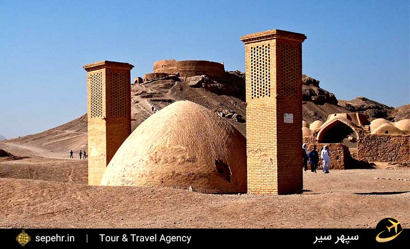 برج خاموشان یزد-جاذبه ی تاریخی -خرید بلیط هواپیما