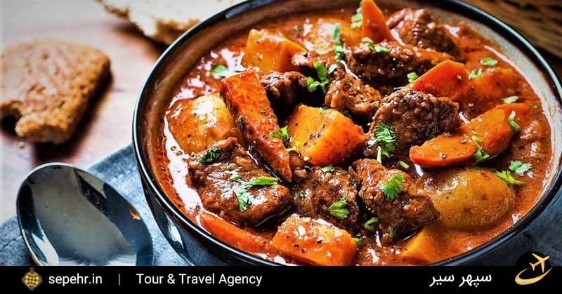 خورشت هویج-غذای سنتی تبریز-خرید بلیط هواپیما