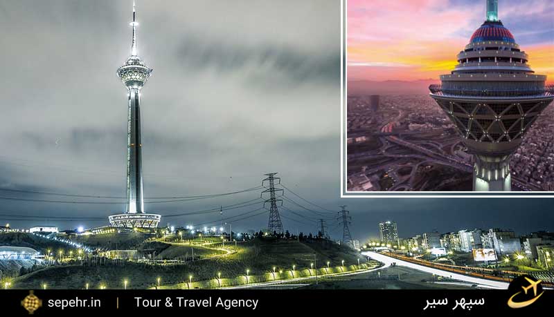 برج میلاد، زیباترین جاذبه ی گردشگری تهران-خرید بلیط هواییما چارتر