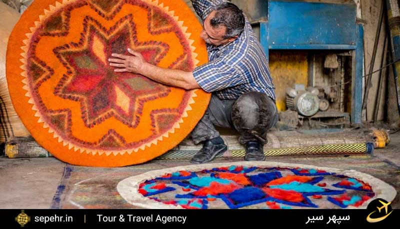 هنر نمدمالی-سوغاتی شیراز-خرید بلیط هواپیما