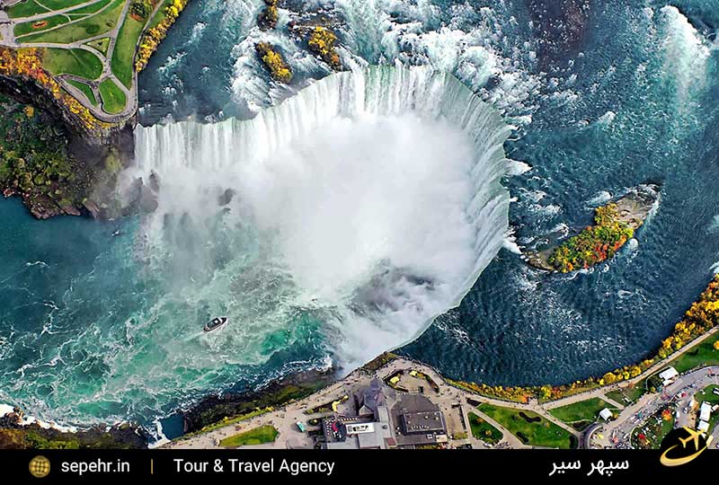 آبشار نیاگارا در کانادا-یکی از معروف ترین آبشار های دنیا با تور لحظه آخری سپهرسیر