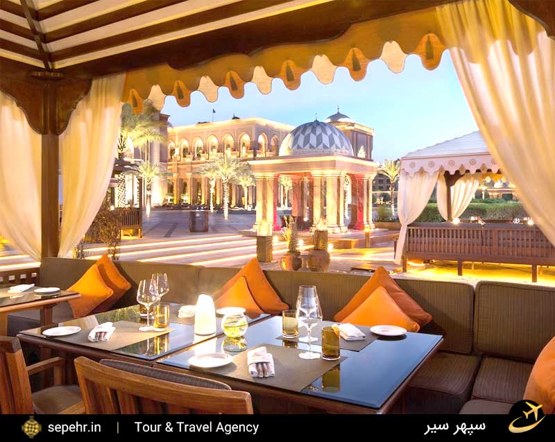 رستوران های گاخ امارات ابوظبی هتل هفت ستاره دنیا