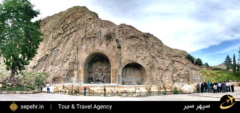 طاق بستان آثار باستانی کرمانشاه-خرید بلیط هواپیما